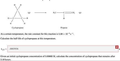 Solved H H I Csch Cyclopropane Propene At A Chegg