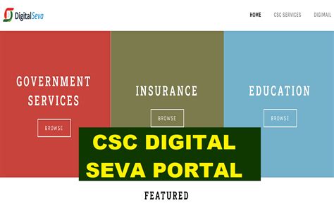 Csc Digital Seva Portal Id Csc New Registration