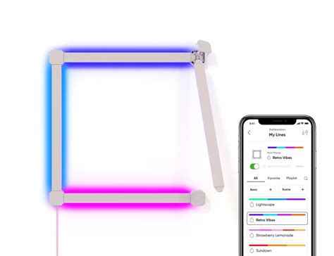 Nanoleaf lance ses nouvelles barres lumineuses connectées Lines Squared