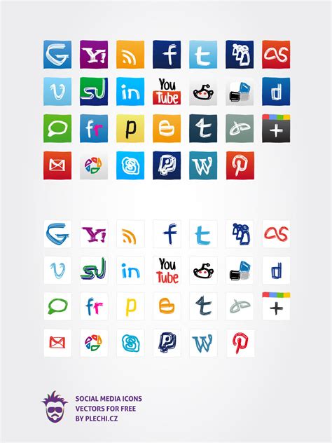 Social media icons 2012 update by plechi