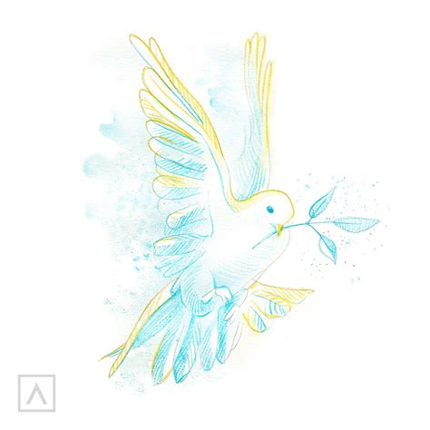 How To Draw A Dove Simple Bird Drawing Arteza