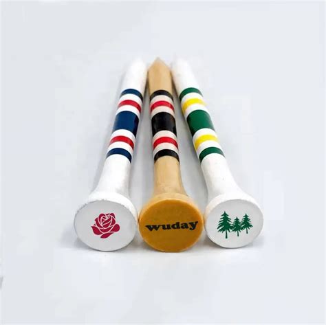 Logo Wood Tees Shank And Cup Print Tracer Golf Accessories