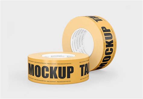 Free Duct Tape Mockup Psd Mockuptree