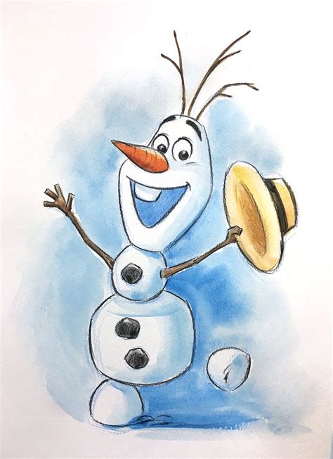 Olaf drawing – Artofit