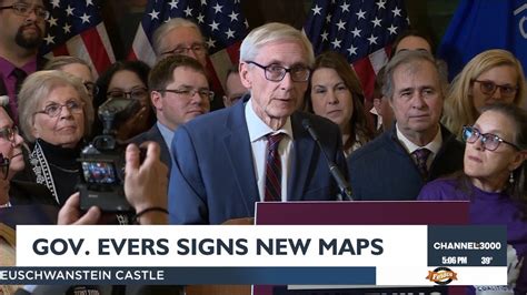 Gov Evers Signs New Legislative Maps Youtube