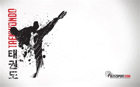 Taekwondo Latar Belakang Taekwondo Tendangan Taekwondo Wallpaper