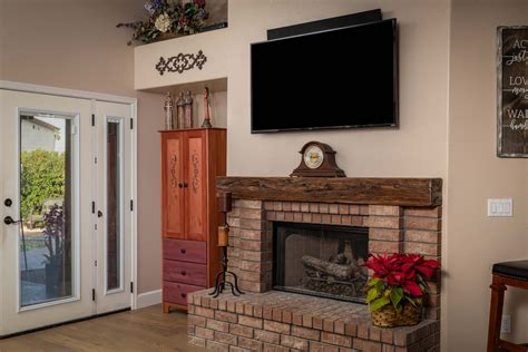 Mushroom Wood Fireplace Mantel Porter Barn Wood