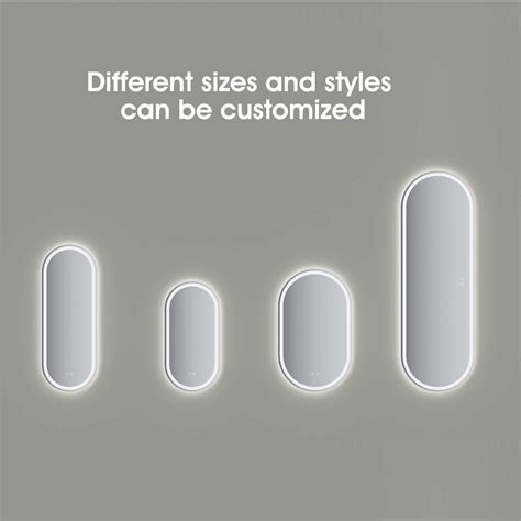 Your Bathroom with Customizable LED Oval Bathroom Mirrors