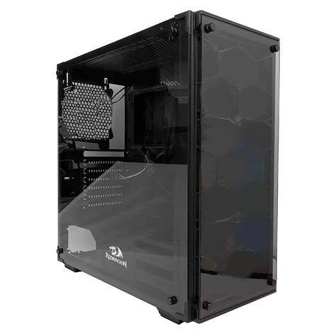 Gabinete Gamer Redragon Wheel Jack Black Mid Tower Crstal