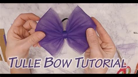 Tulle Bow Tutorial Youtube