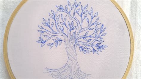 Very Easy And Realistic Hand Embroidery Tree Design Tutorial 3d Hand ...