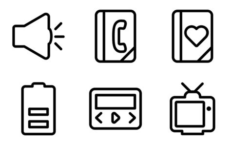 Pack De Iconos Basic Ui Set Outline Iconos Svg