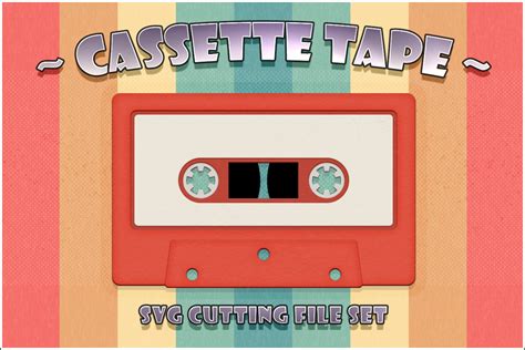 Retro Cassette Tape SVG Cut File Set Grafica Di Gentlemancrafter