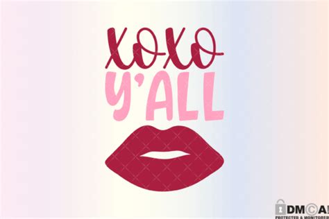 Valentines Xoxo Yall Sexy Lips Svg Png Graphic By Rare · Creative Fabrica