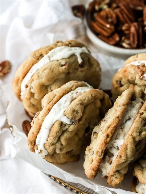 Butter Pecan Ice Cream Sandwiches Baran Bakery