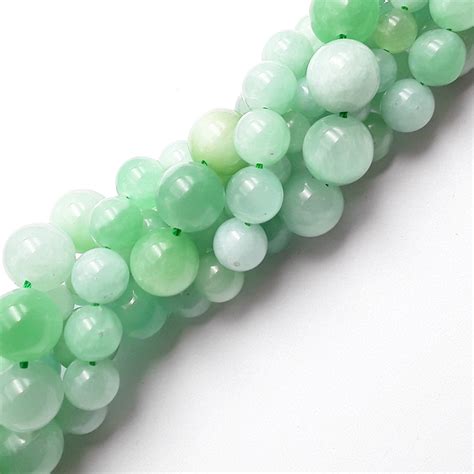 Natural Green Jadeite Jade Smooth Round Beads 4mm 6mm 8mm 10mm Etsy