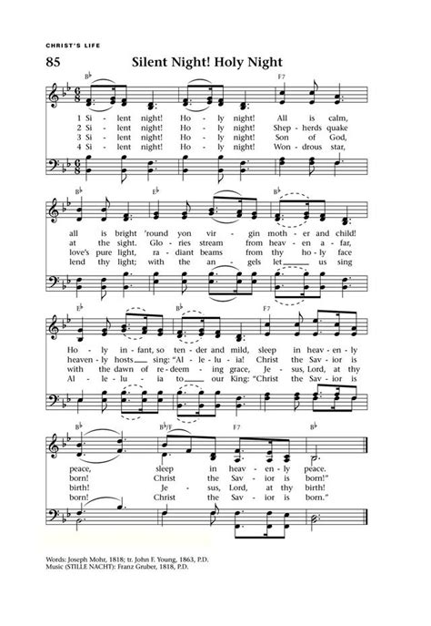 Silent Night Holy Night Lift Up Your Hearts Psalms Hymns And