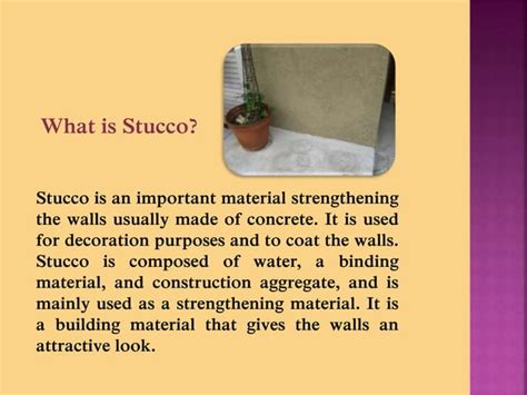 A Brief Guidelines To Repair Stucco Ppt