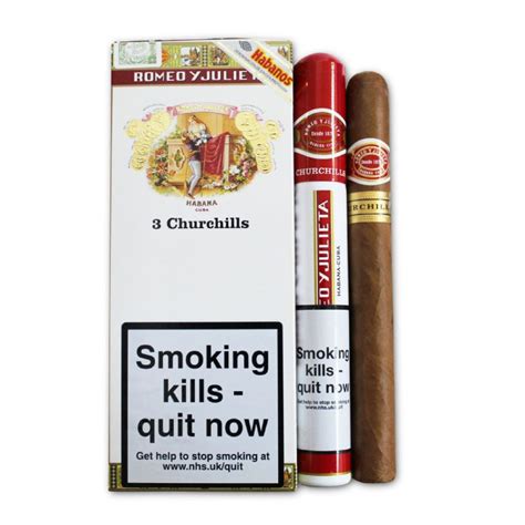 Romeo Y Julieta Churchills A Tubos Pack Of Buy Authentic Cuban