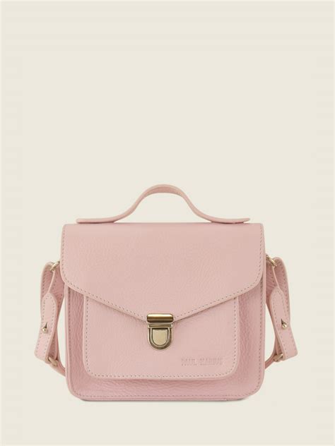 Mademoiselle George Xs Pastel Poudr Mini Sac Bandouli Re Cuir Femme