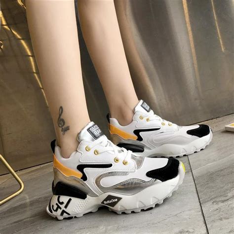 Women Vulcanized Shoes Comfortable Round Head Lace Up Sports Sneakers