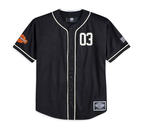 Men S Museum Baseball Jersey Harley Davidson Usa