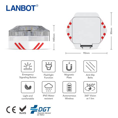 Dgt V Ip Led Warning Emergency Light Car Help Flashing Light With