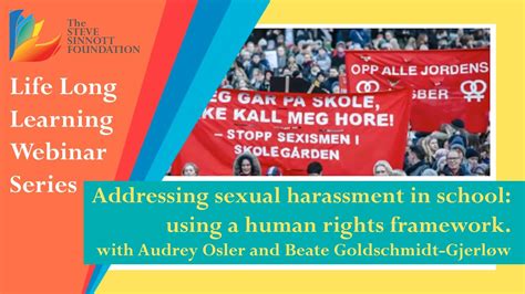 Life Long Learning Webinars Addressing Sexual Harassment In School