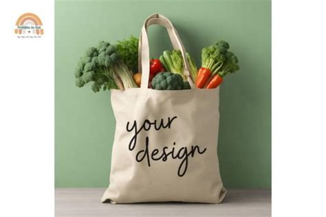 Natural Canvas Tote Bag Mockup Graphic By Printablesbyashi · Creative Fabrica