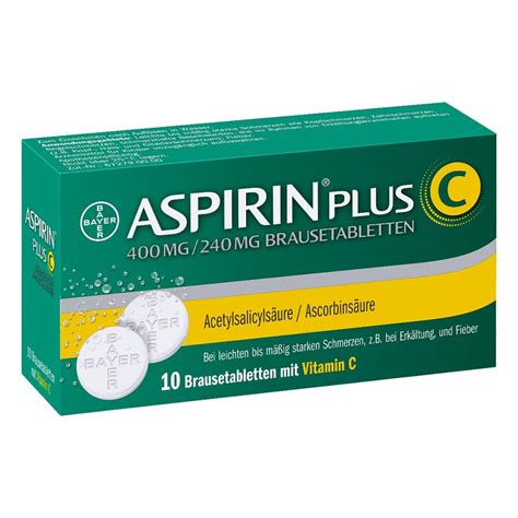 Aspirin Plus C Brausetabletten Stk G Nstig Bei Apotheke At