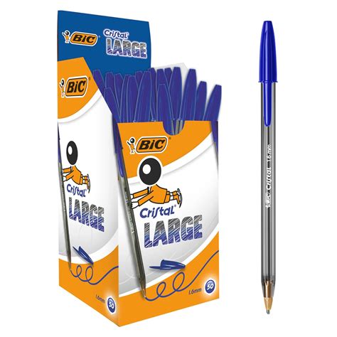 GP053880AB BIC Cristal Large Pack Of 50 Blue GLS