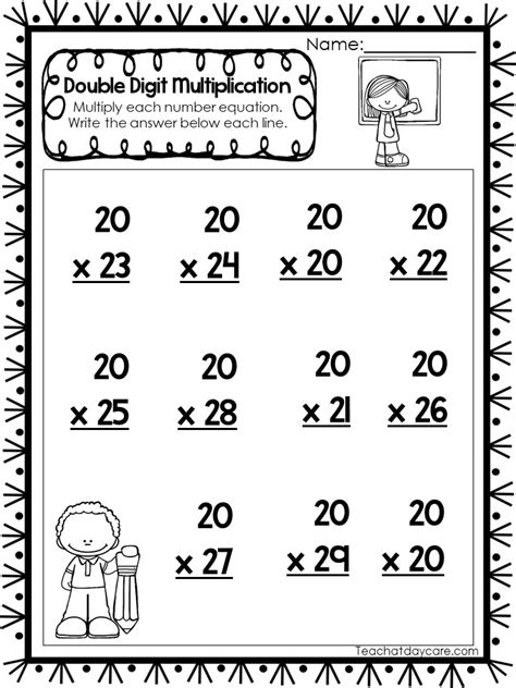 Multiplication Worksheets Digit By Digit