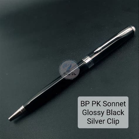 Jual Ballpoint Metal Custom Model Parker Sonnet Laser Grafir Pulpen