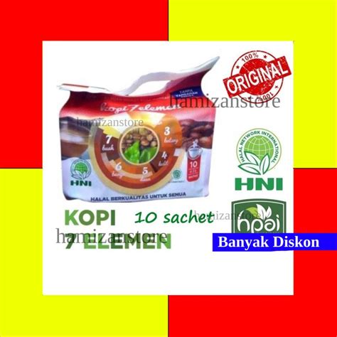 Jual KOPI SEVEL 7 ELEMEN 10 Scahet HNI HPAI ORIGINAL HMZ Shopee