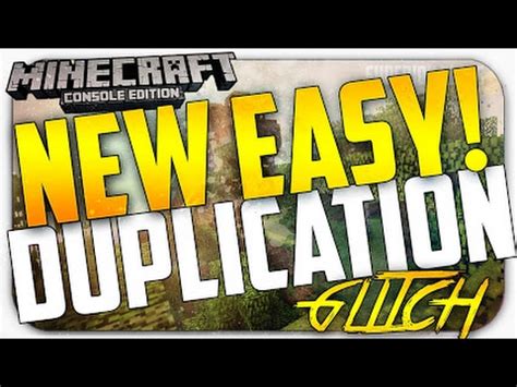 Minecraft Xbox Ps Tu Duplication Glitch Tutorial New Easy