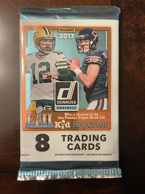 2017 PANINI DONRUSS FOOTBALL SEALED 8 CARD PACK POSSIBLE PATRICK