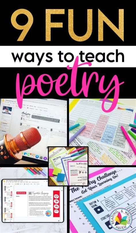 9 Fun Poetry Lessons For Your Next Unit