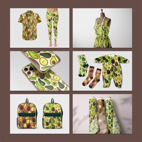 Avocados Patterns MasterBundles