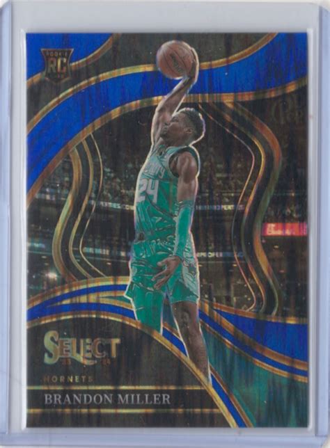 Select Brandon Miller Flash Blue Prizm Courtside Sp Rookie