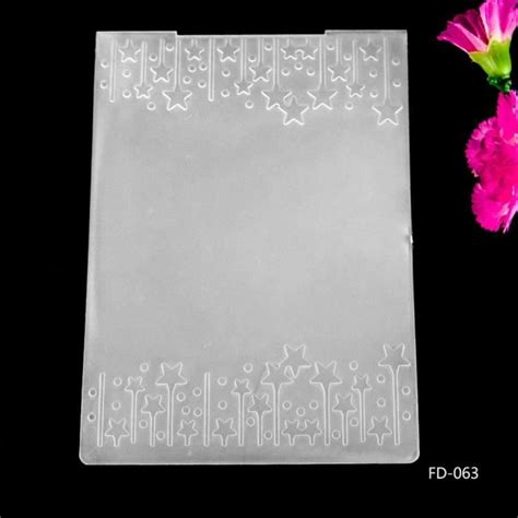 Scrapbooking Tapis de gaufrage en plastique Modèle pour bricolage