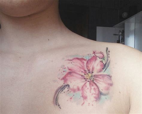 Cherry blossom watercolor tattoo Cherry Blossom Watercolor, Blossom ...