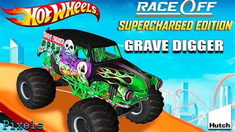 Hot Wheels Race Off Grave Digger Monster Truck Youtube