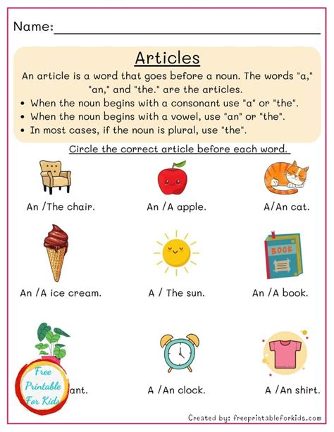 Language Art Articles Worksheets For Third Grade In 2021 Third Grade