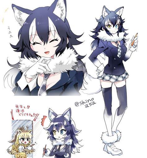 Grey Wolf By Shinoasa Kemono Friends Anime Furry Anime Wolf Girl