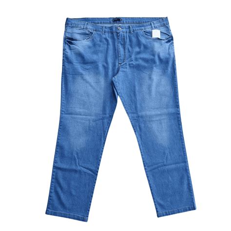 Calça Jeans Claro Delave Masculina Destroyed Oversized Plus Size