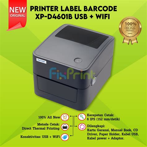 Jual PRINTER BARCODE THERMAL PRINTER LABEL THERMAL XPRINTER XP 420B