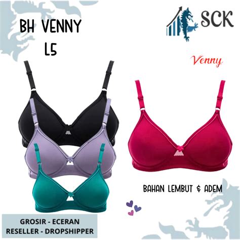 Jual Bh Venny L5 Tanpa Kawat Busa Tipis Soft Bh Venny Pakaian Dalam