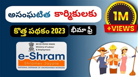 How To Apply E Shram Card Online Eshram Card Benifits In Telugu YouTube