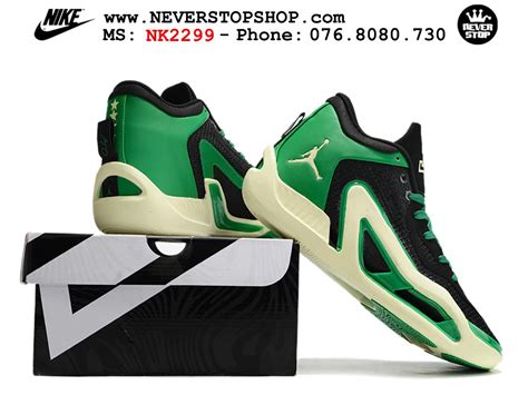 Giày Bóng Rổ Nam Nike Jordan Tatum 1 Black Green Cổ