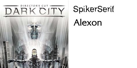 Dark City (Director’s Cut) cover - Fonts In Use